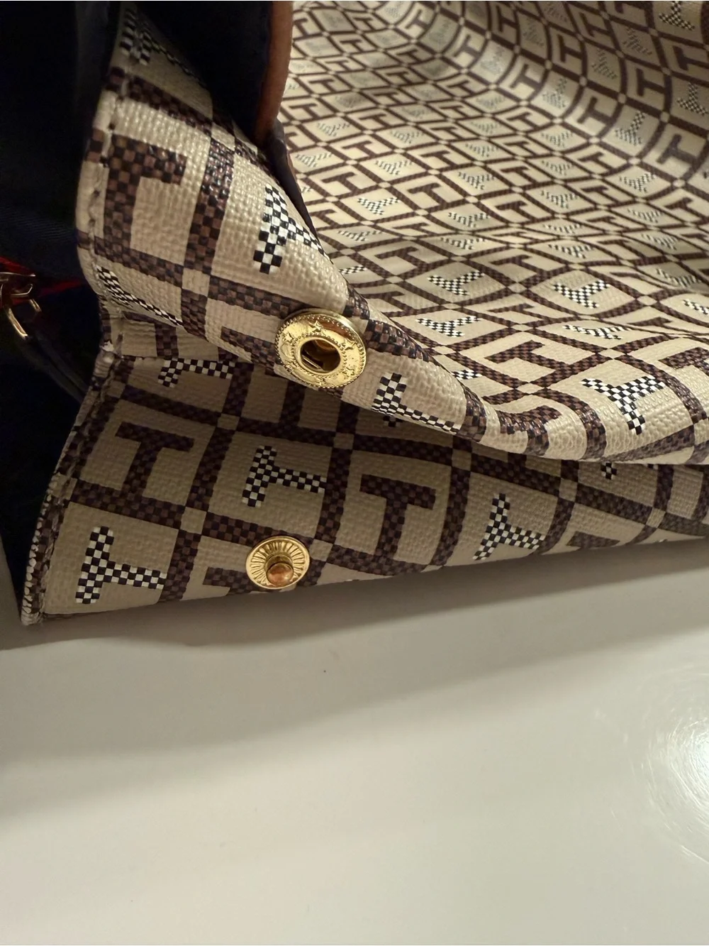 Tommy Hilfiger Brown/Black Backpack Bag with Logo Trim - Picture 4 of 5